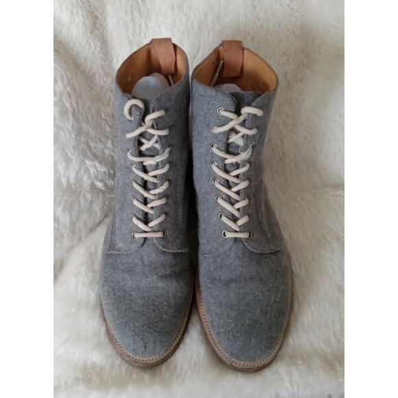 Dr. Martens Gray Wool Beckett Boots Mens Size 14 EUR 48